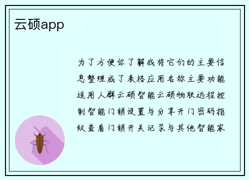 云硕app